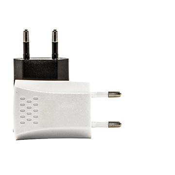 Chargeur mural blanc ou noir avec sortie USB