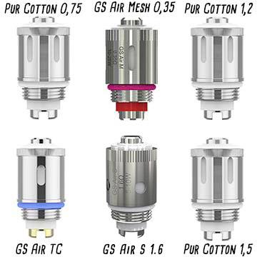 Résistances pour la gamme Eleaf GS-Air