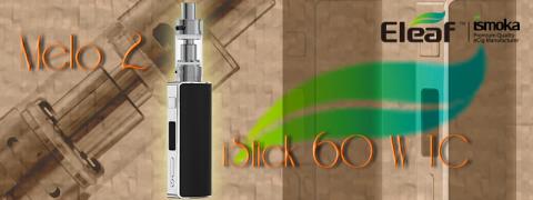 Test du kit ecigarette Eleaf iStick 60 W TC et du clearomiseur Mélo 2