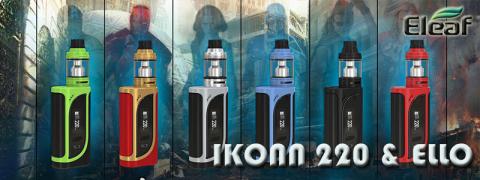 ecigarette Eleaf iKonn 220 et clearomiseur Ello 4 ml