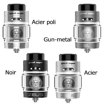 Différentes nuances du Geek Vape Zeus Bulb Dual RTA