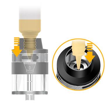 Concept novateur pour le remplissage du clearomiseur Aspire Revvo