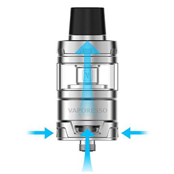 Clearo Vaporesso Cascade Baby, airflow triangulaire