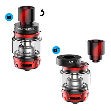 Fermeture sécurisée du réservoir du Vaporesso SKRR