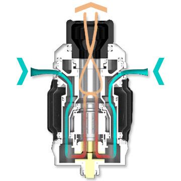Airflow du Zeus SubOhm Tank. Vape aérienne et grande fiabilité