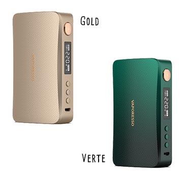 Box Vaporesso Gen 220W gold et verte