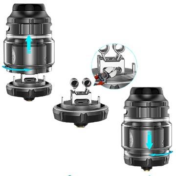 Zeus X RTA 4,5 ml Geekvape et son plateau postless