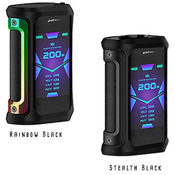 Modbox Aegis X 200W, rainbow et stealth black