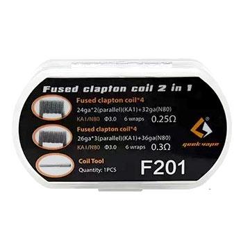 Pack de 8 coils Coils F201 Fused Clapton