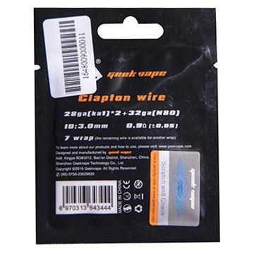 Caractéristiques Geekvape Clapton Wire 0.9 Ohm KA1-Ni80 