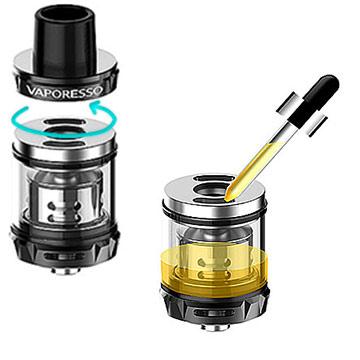 Vaporesso SKRR-S Mini : remplissage facile