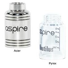 Réservoirs acier ou Pyrex pour Aspire Nautilus
